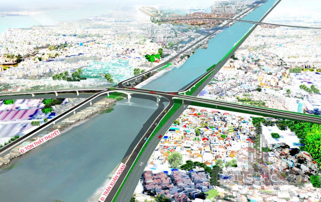 xây dựng cầu Nguyễn Khoái kết nối quận 7 và quận 4