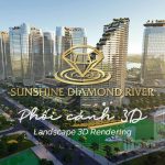 Phối cảnh 3D Sunshine Diamond River - Landscape 3D Rendering Sunshine Diamond River